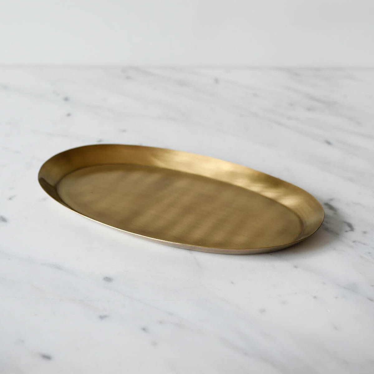 brass oval tray - medium