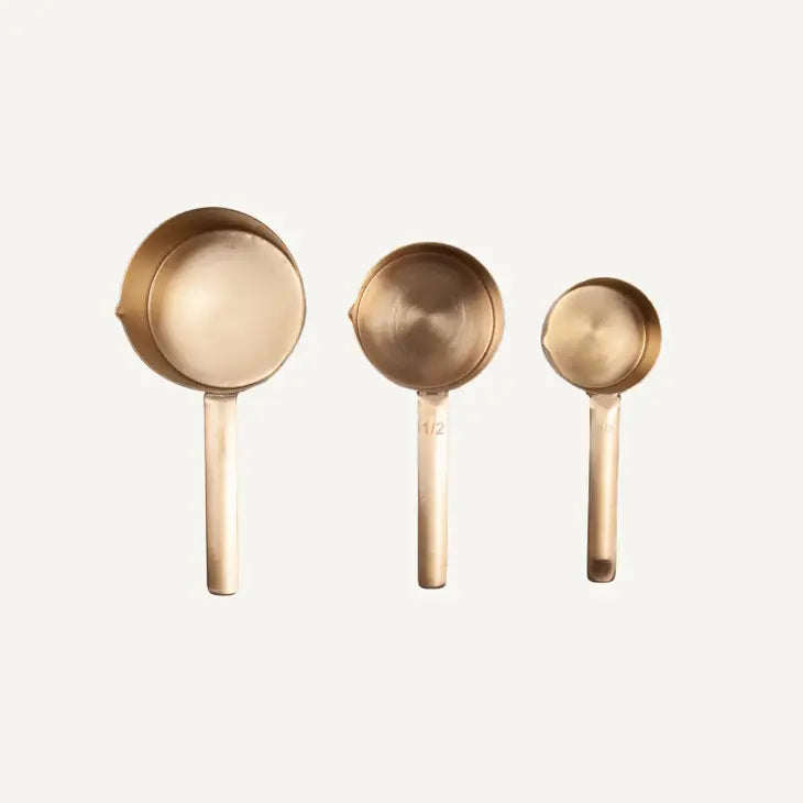set of vintage French graduated brass measuring cups – Joliette