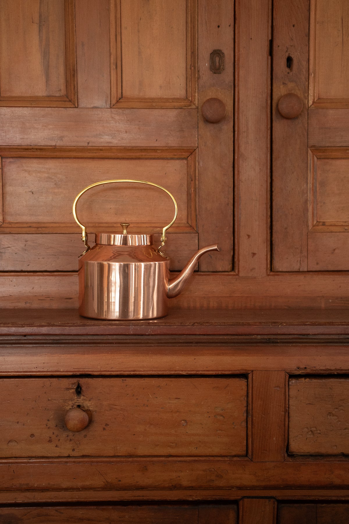 English Copper Tea Kettle - Thumbnail 2