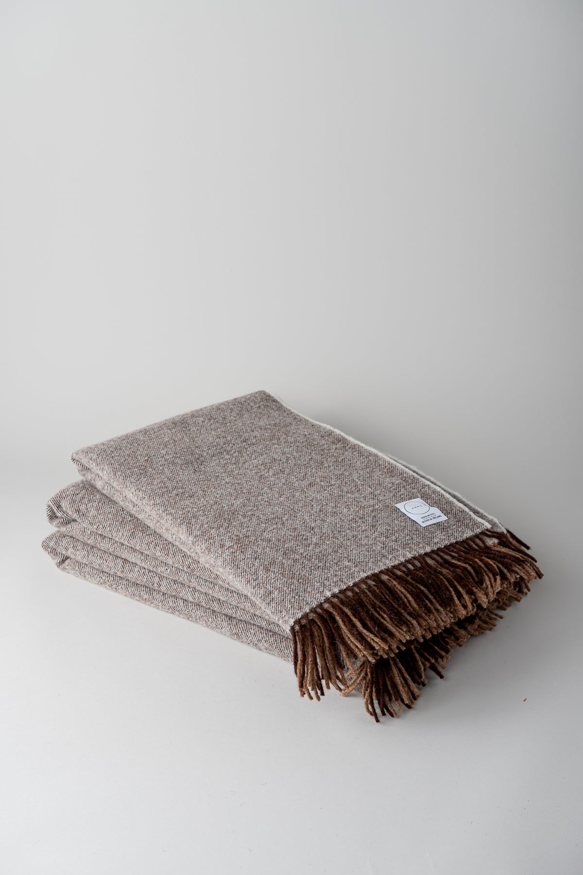 Cream high quality Merino Lambswool Throw Blanket June Home Supply