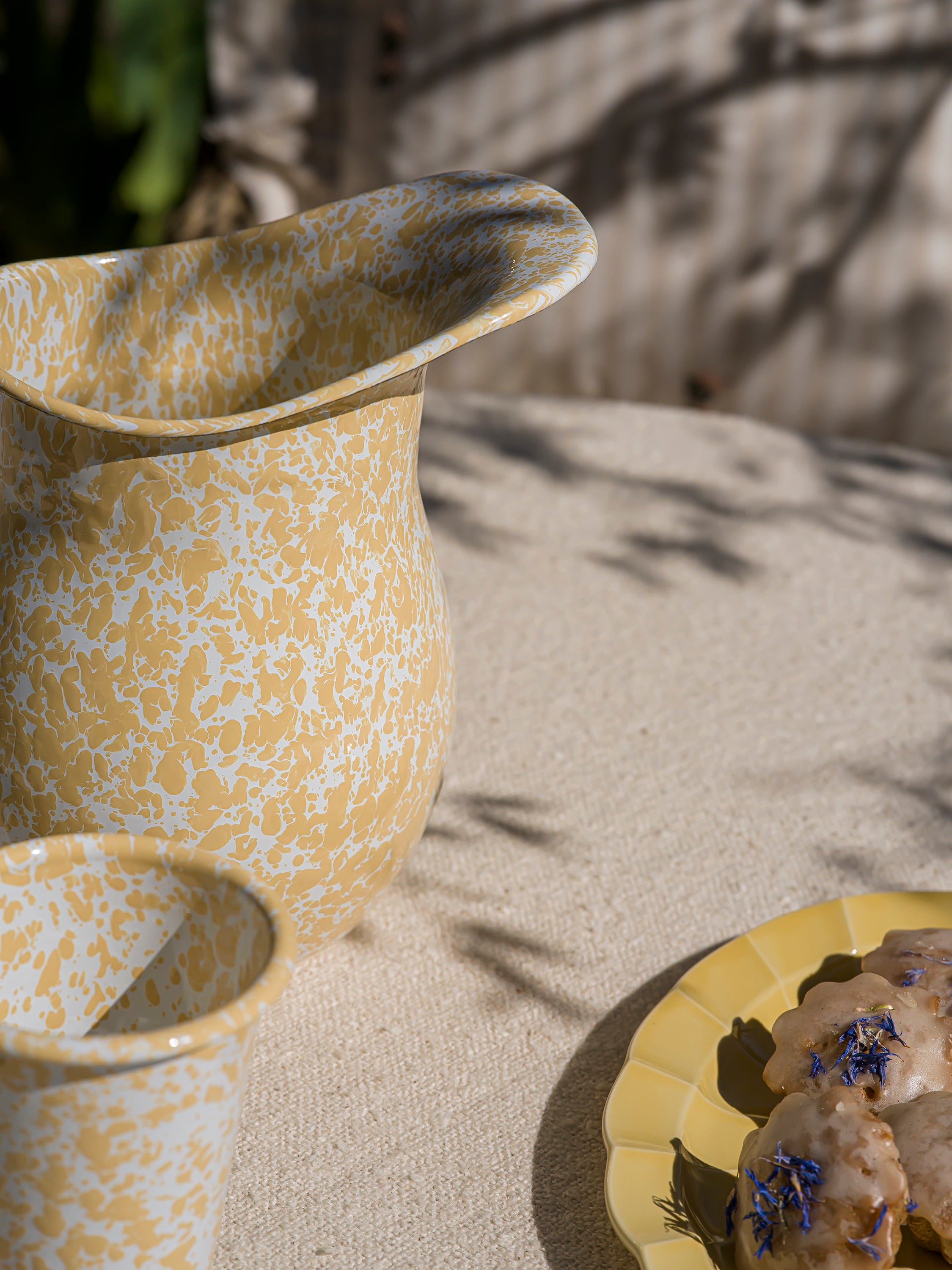 June Home Supply Enamel Splatterware Pitcher - Thumbnail 2