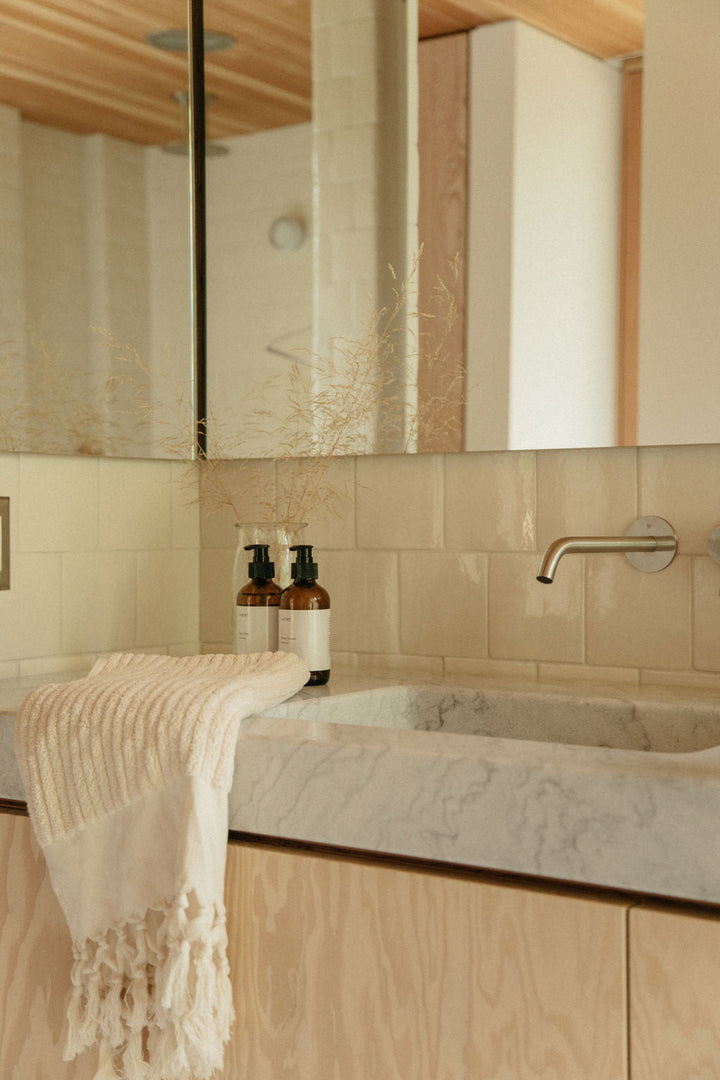 JUNE Handwoven Cotton Towel Minimal June Home Supply