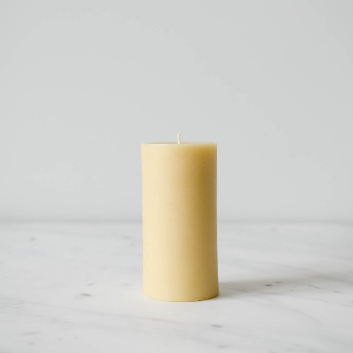 beeswax pillar candles