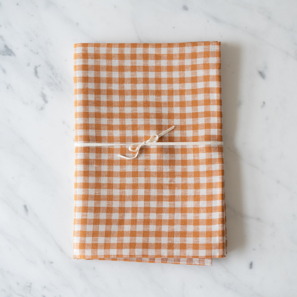 Linen Tablecloth - White Windowpane – June Home Supply