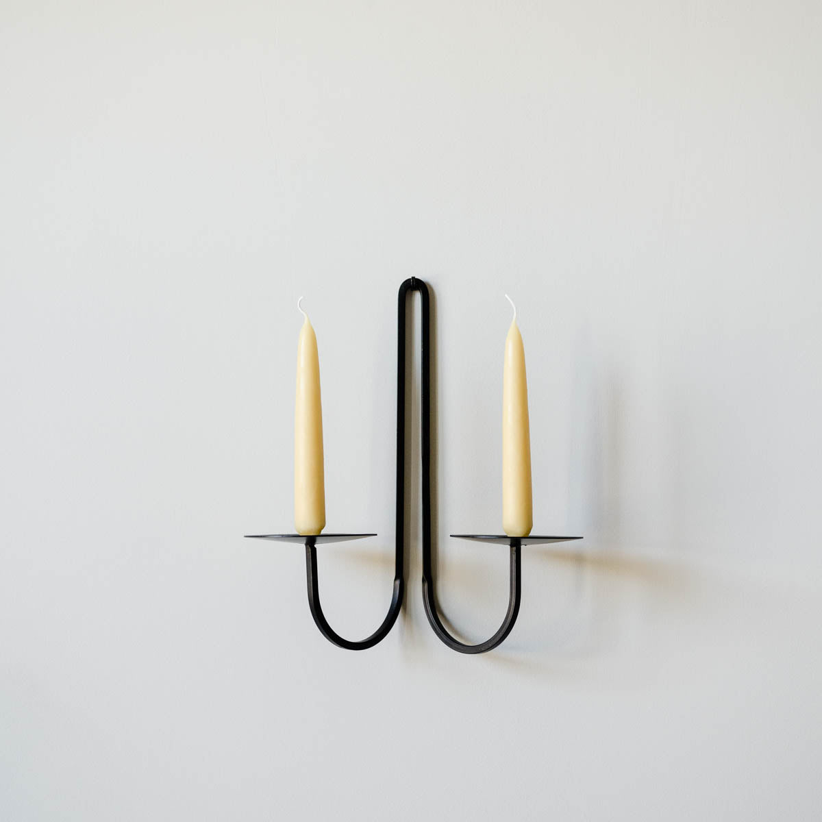 June Home Supply Iron Wall Candle Holder - Double Arm