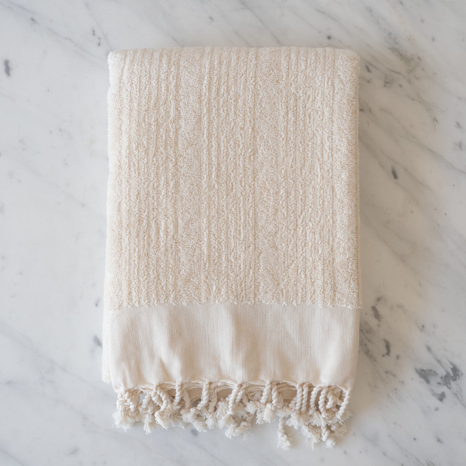 JUNE Handwoven Cotton Towel - Striped